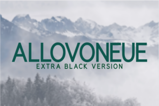 Allovoneue Extra Black Typeface for Bold Editorial Design