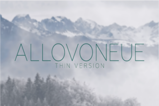 Allovoneue Thin Font for Modern Campaigns