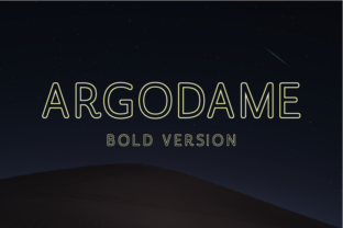 Argodame Outline Bold: A Modern Sans Serif Typeface