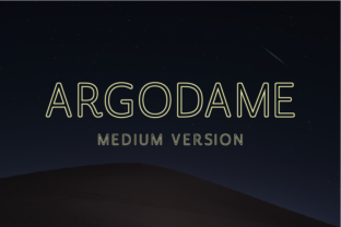 Argodame Outline Medium Font for Campaigns