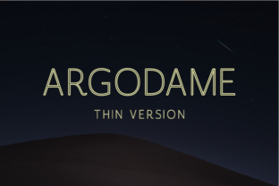 Argodame Outline Thin Typeface Review