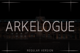 Arkelogue Regular: A Clean Sans Serif Typeface