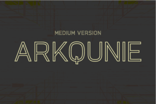 Arkqunie Outline Medium Typeface Review