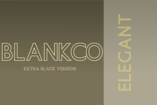 Blankco Outline Extra Black Font for Bold Campaigns