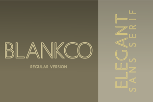 Blankco Outline Regular: A Modern Typeface for Makers