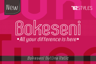 Bokeseni Outline Italic: A Modern Typeface for Campaigns