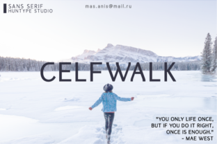 Celfwalk Typeface for Modern Makers