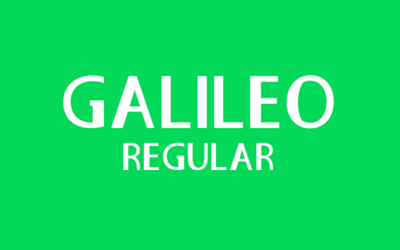 Galileo Regular: A Minimalist Typeface for Web Design