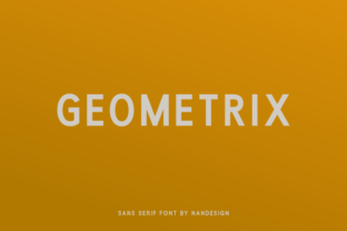 Geometrix Font for Modern Craft Designs