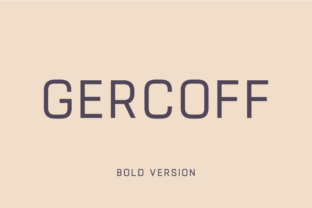 Gercoff Bold Typeface for Vintage Branding