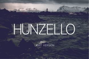 Hunzello Light Font for Modern Crafters