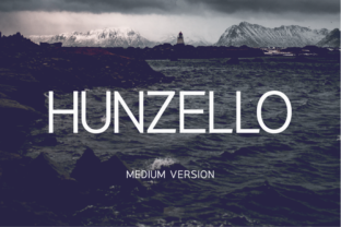Hunzello Medium: A Clean Sans Serif for Modern Design