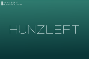 Hunzleft: A Clean Sans Serif Font for Modern Branding