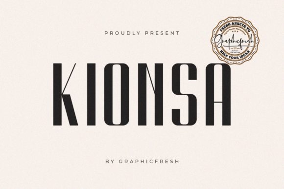 Kionsa: A Bold Sans Serif Font for Editorial Impact