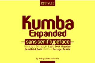 Kumba Expanded Font for Bold Digital Branding