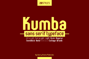 Kumba Sans Serif Font for Crafters