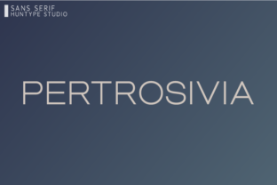 Pertrosivia Font for Modern Craft Designs