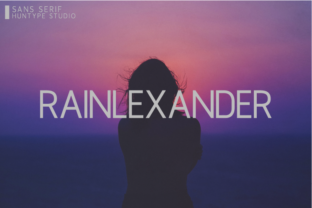 Rainlexander: A Modern Sans Serif Typeface for Web Design