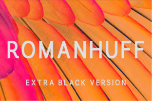 Romanhuff Extra Black: A Bold Typeface for Makers