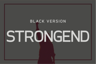 Strongend Black: A Bold Typeface for Modern Web Design
