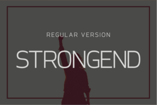 Strongend Regular Typeface for Modern Brands