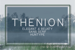 Thenion: A Modern Sans Serif Font for Makers